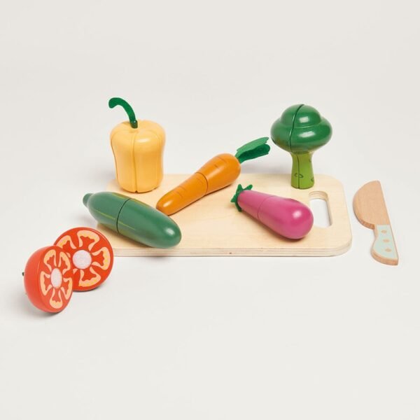 Wooden Toy Cutting Veg Set - Image 2
