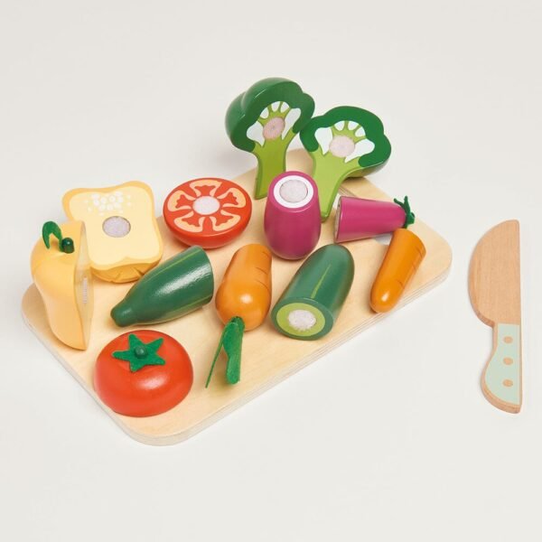 Wooden Toy Cutting Veg Set - Image 3