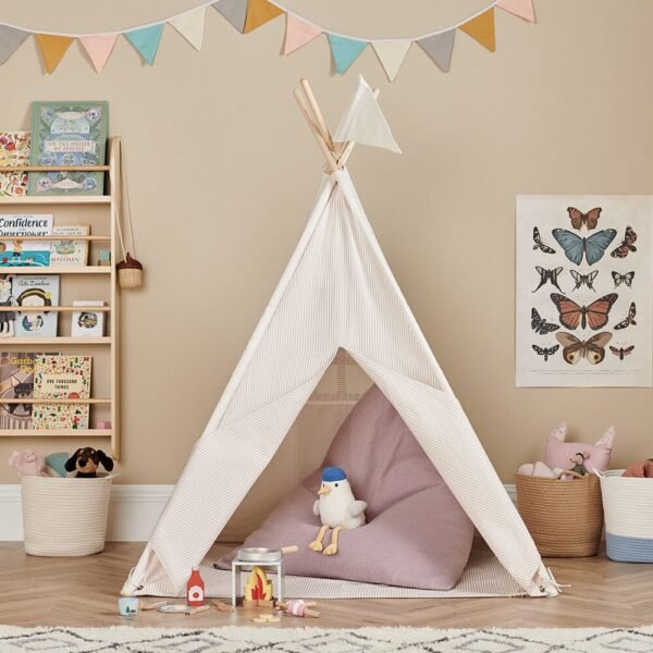 Play Teepee, Natural Stripe - Image 3