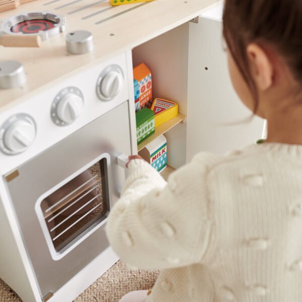 Marshmallow Wooden Play Kitchen - Image 11