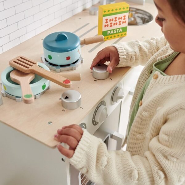 Marshmallow Wooden Play Kitchen - Image 6