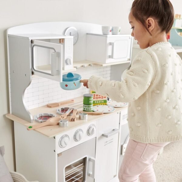 Marshmallow Wooden Play Kitchen - Image 4