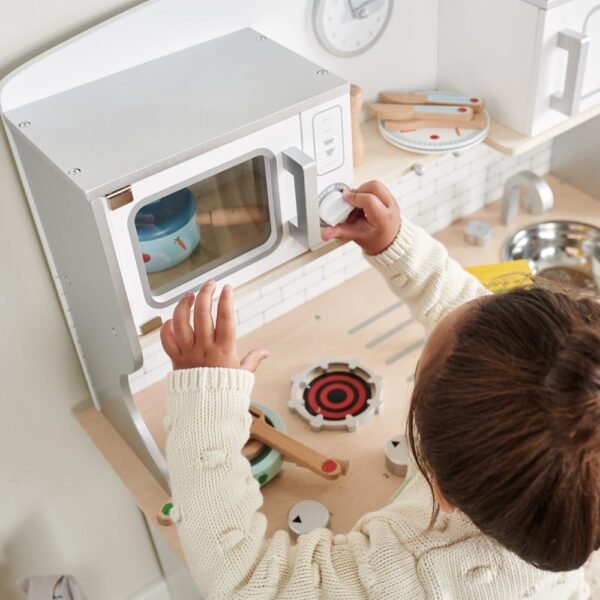 Marshmallow Wooden Play Kitchen - Image 7
