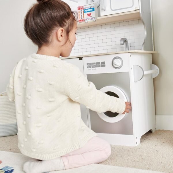Marshmallow Wooden Play Kitchen - Image 9