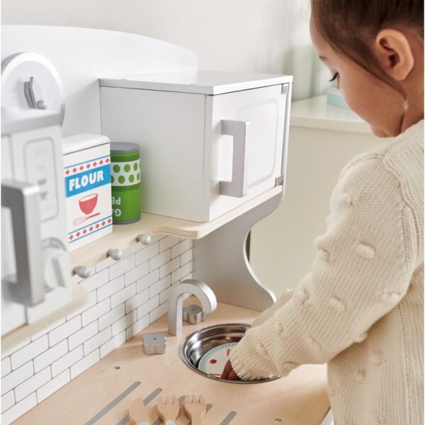 Marshmallow Wooden Play Kitchen - Image 10