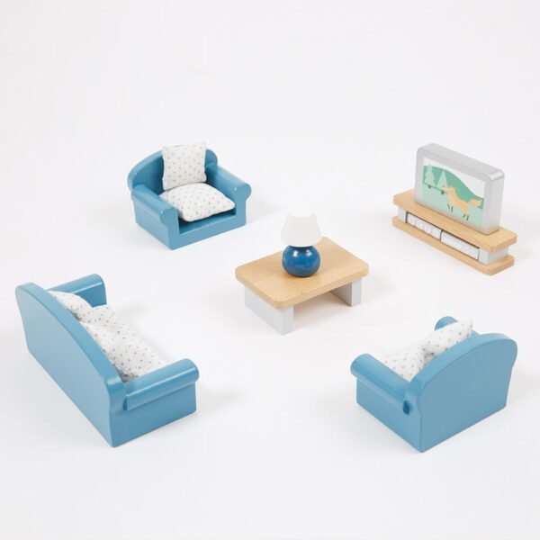 Wooden Doll's House Furniture, Living Room