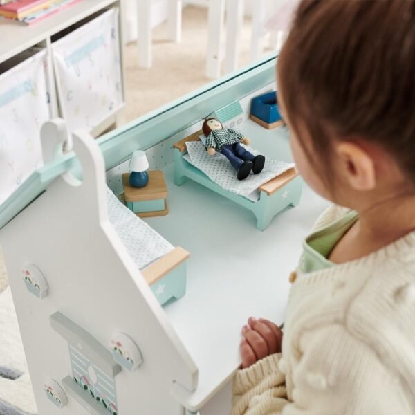 Wooden Doll's House Furniture, Children's Bedroom - Image 2