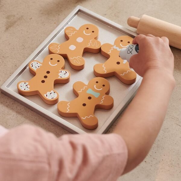 Wooden Gingerbread Toy Baking Set - Image 2