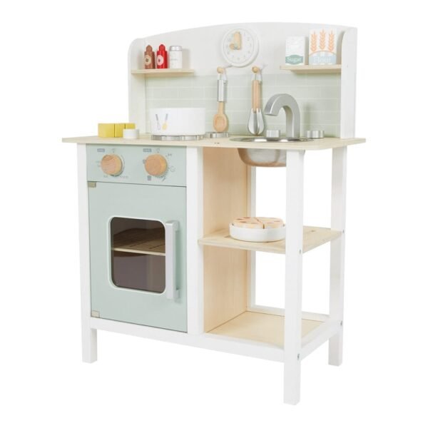 Let's Bake Wooden Play Kitchen Set, Mint - Image 10