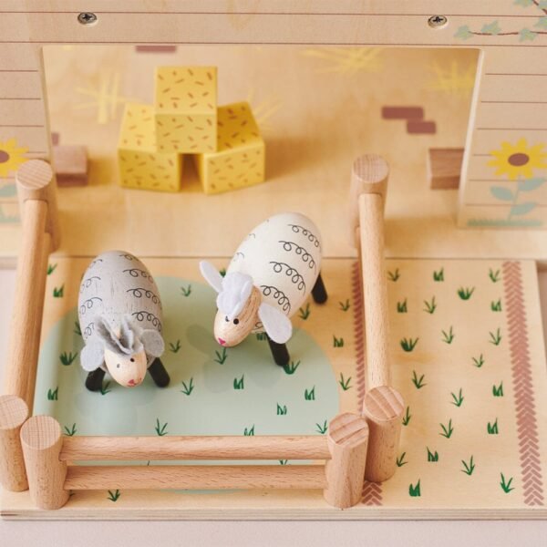 Play & Store Wooden Toy Farm Set - Image 2