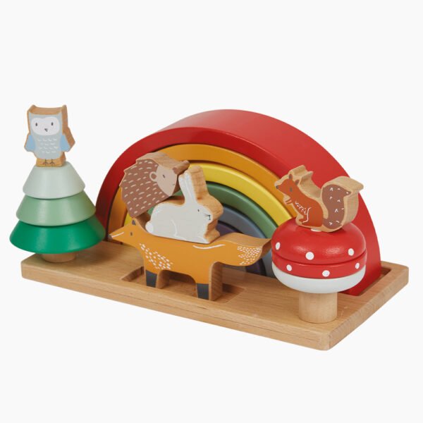 3-in-1 Wooden Rainbow Toy - Image 4