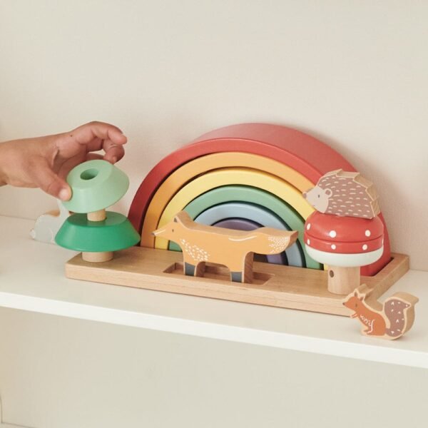 3-in-1 Wooden Rainbow Toy - Image 2